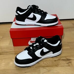 Nike Dunk Low White Black Panda PS  CW1588-100 Size 2Y